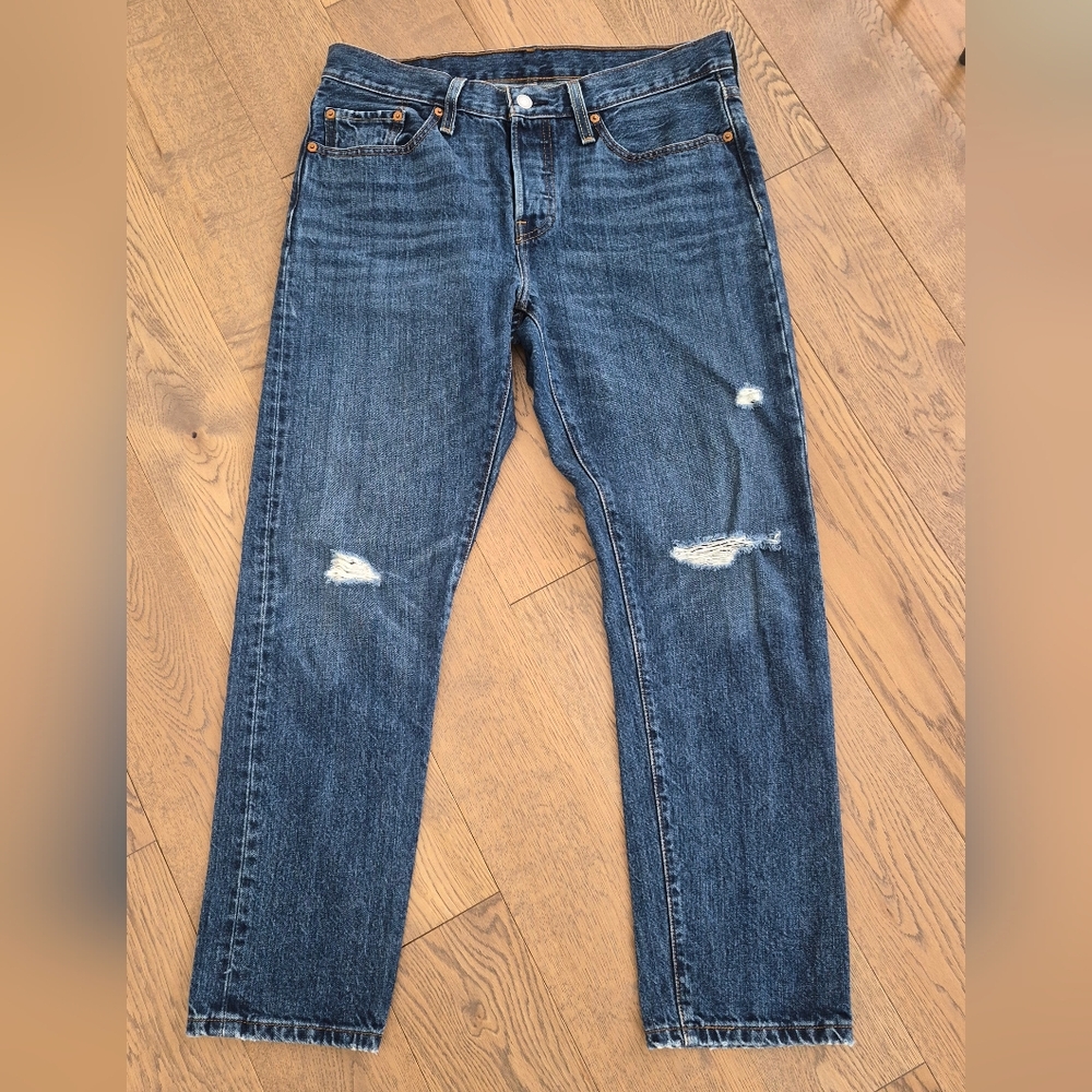 Levi's 501T Distressed Denim Jeans